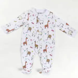 Tissu en fibre de bambou doux et respirant pour vêtements bébé.